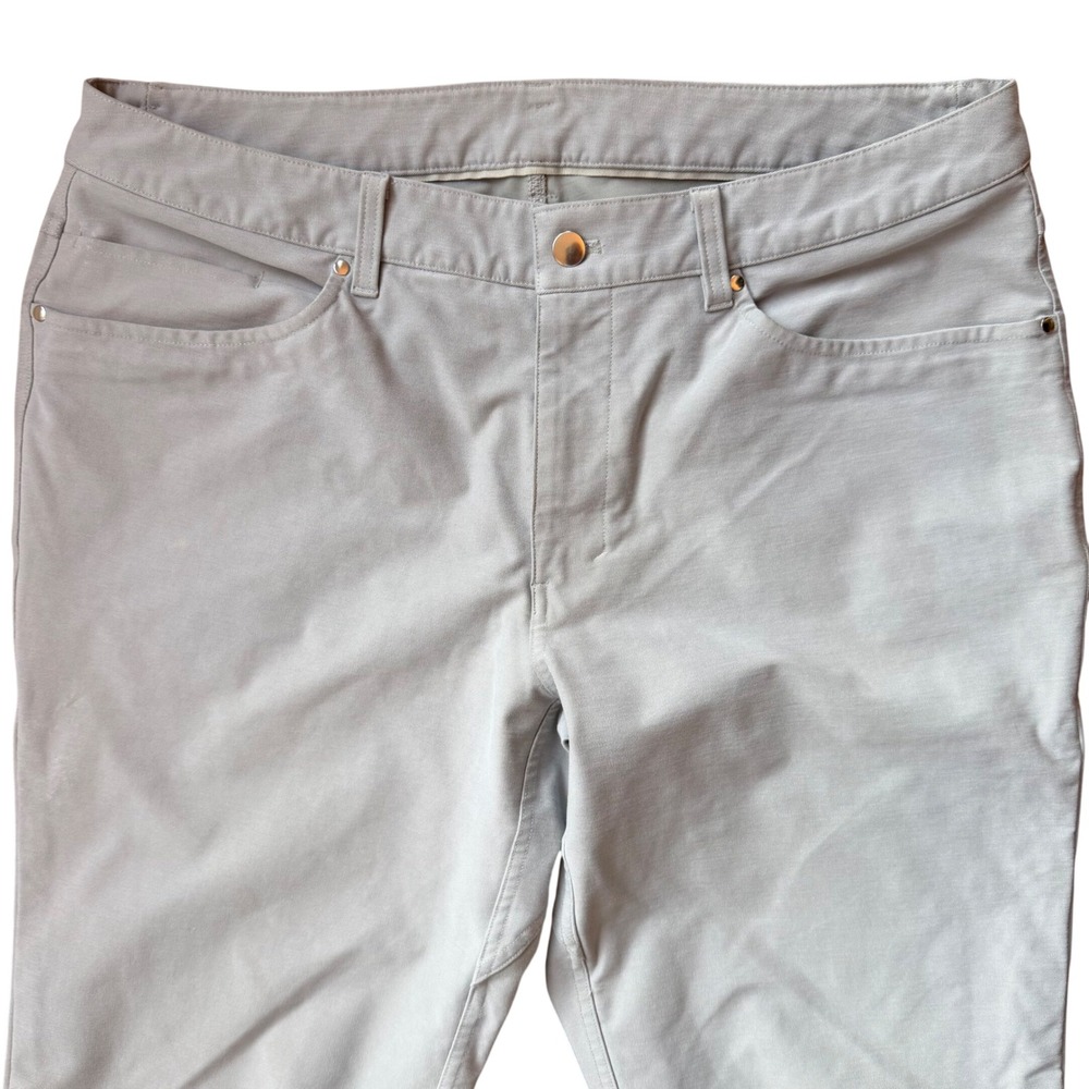 Lululemon ABC Classic-Fit Pant 36x32 Seal Grey Warpstreme Classic Athleisure - Picture 4 of 11
